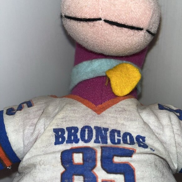 Vtge The Flintstones DINO Denver Broncos Plush Team NFL 1994 Hanna Barbera w/tag - Picture 14 of 14